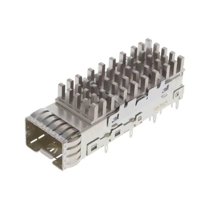 2291634-2 1x1 Port SFP+ Cage With Heat Sink 6.5 mm Press-Fit Through Hole