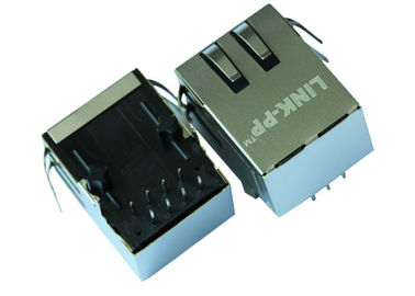 ARJ11B-MBSBQ-A-B-EMU2 Tab Down 1 X 1 Port RJ45 Ethernet Jack With G/Y LED