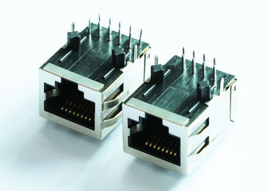 ARJ11B-MASAR-LU2 RJ45 Modular Jack 1X1 Tab Down 10/100 Base-T Through Hole