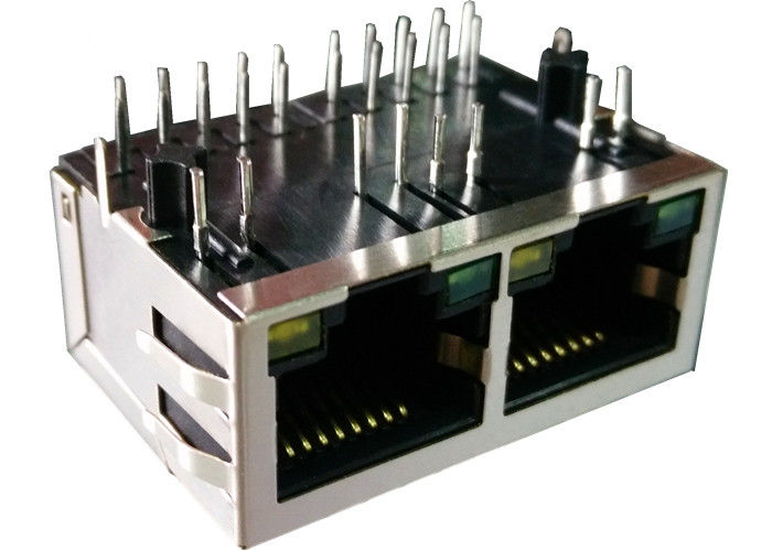 7499111421 Multi-port RJ45 Integrated 1x2 10 / 100 Mbps RJ45 MIC3811B ...