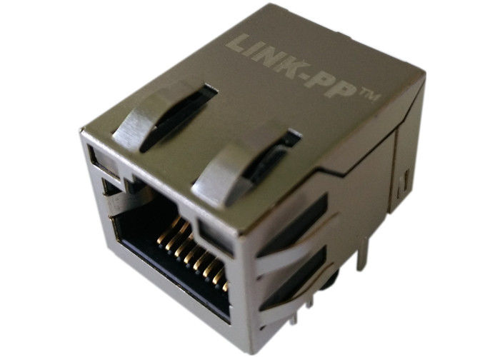 8x rj45 4 port connector shielded with LED 's xfmrs