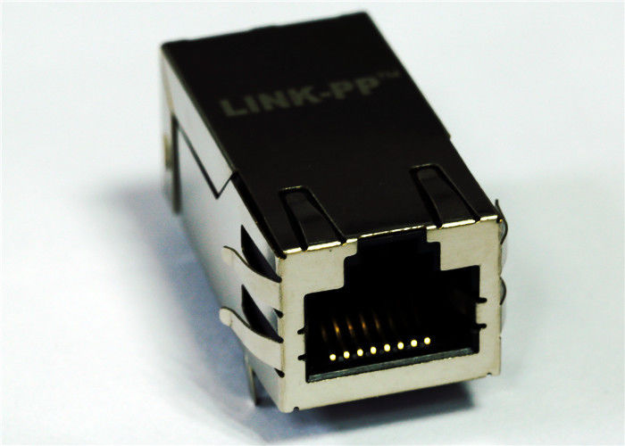 Hfjt1 1gprl 1000base T Tab Up Gigabit Poe Plus Magnetic Rj45 Connector Shielded