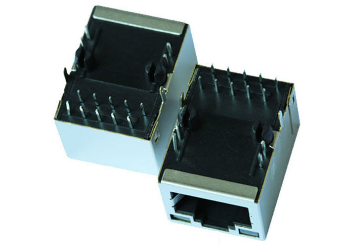 Right Angle ARJ11D-MDSG-B-A-GMU2 Magnetic RJ45 Modular Jack , PDH RJ45 Jack