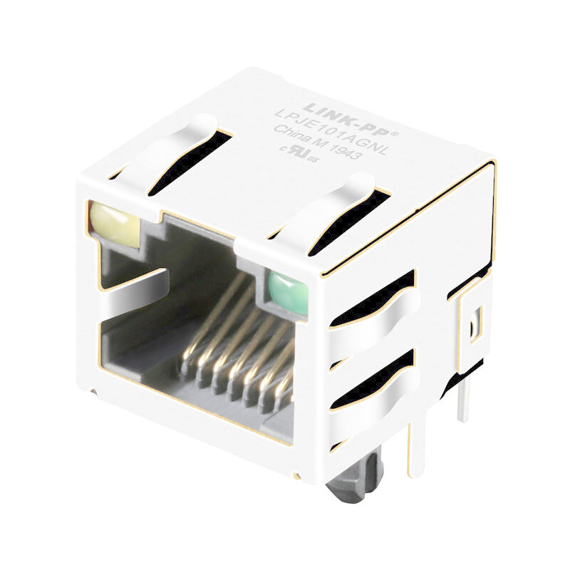 RJ45 Single Port XRJMS01889 Right Angle Connector 8p8c jack