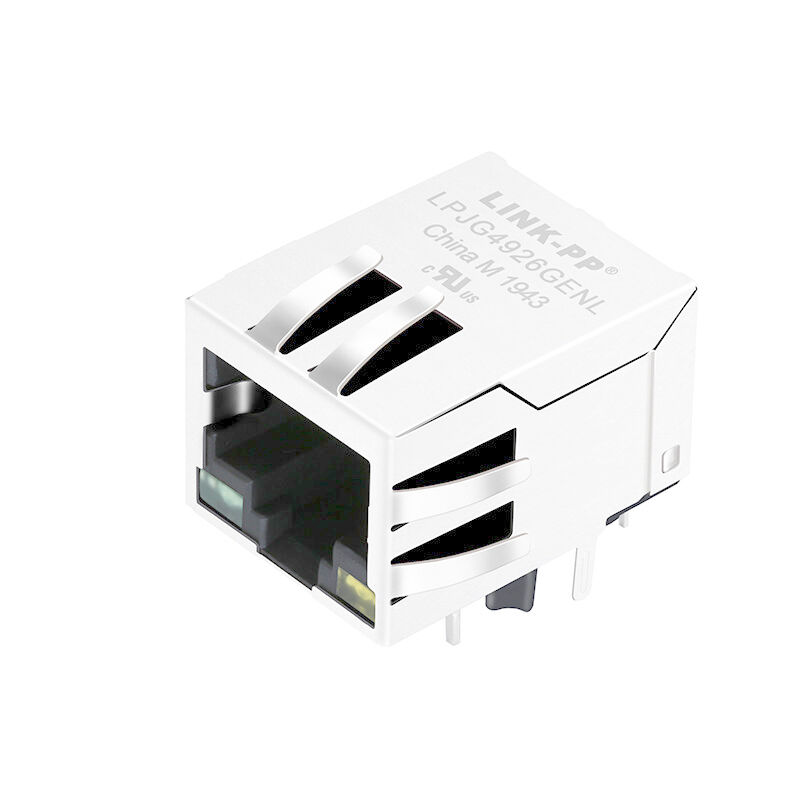 1000base T Poe Poe Rj45 Connector For Gigabit Ethernet Lpjg4926genl