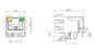 RJ45 Modular Jack XFATM9R-CTYG1-4M PHY Interface 10/100Base-T Ethernet