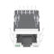 6605814-4 RJ45 Modular Jack , 10Pin Shielded with Leds Rugged Tablet PC