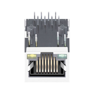 LPJ0017BENL ,1X1 Tab-down RJ45 Modular Jack 100Base-T Magnetics