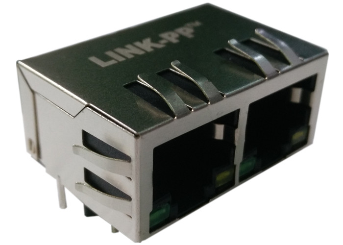 Multi-port RJ45 HR911261C Hanrun Dual Rj45 With Integrated Magnetics ...
