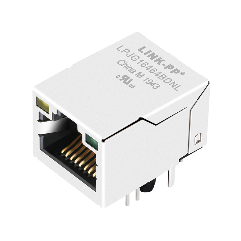 JXD1-0019NL Yellow / Green Led 1x1 Port 1000 Base-T RJ45 Connector Module