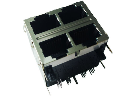 RJ45 Multi-Port Jack 1xN / 2xN, 10/100/1000Base-T | Magnetics, PoE ...