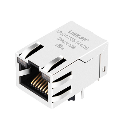 RTA-1S4A9W1F Compatible LPJG17333-1A47NL 1000 Base-T RJ45 Jack Magnetic Connector Tab Up