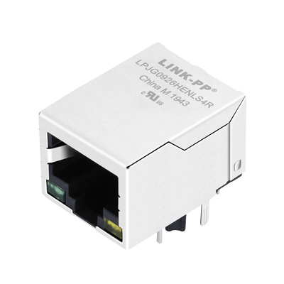 LPJG0926HENLS4R PoE+ RJ45 Connector with Through-Hole Reflow
