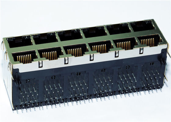 RJ45 Multi-Port Jack 1xN / 2xN, 10/100/1000Base-T | Magnetics, PoE ...