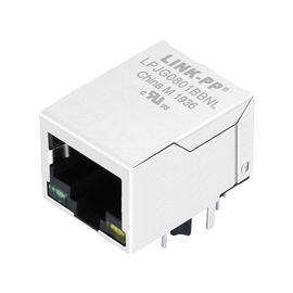 LPJG0801BBNL Coon Rj-45,Shield Thru-hole W/LEDs&Magnetic ,Gigabit 1:1,RoHs