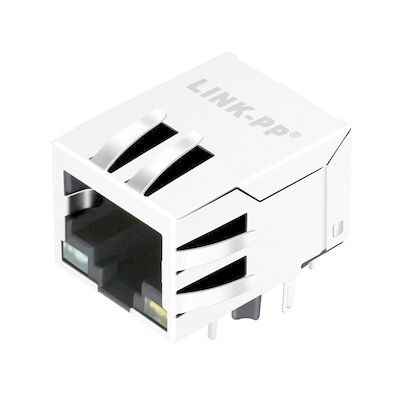 LPJ4320GENL POE Connector RJ45 10 / 100Mbps Shielded W/LED Free Samples