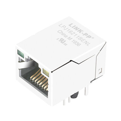 HR915340A Single Port 100 Base-T RJ45 Right Angle Connector LPJ16211BENL