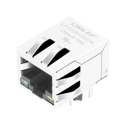 HR931143C 1000 Base-T RJ45 Transformer Modular Jack LPJG0843GENL