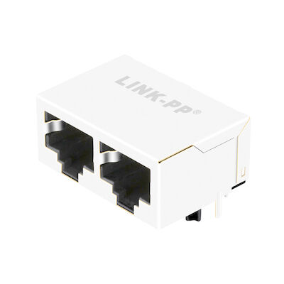 5406566-1 10/100 Base-T 1x2 Port Without Magnetics RJ45 Modular Jack Connectors LPJEF102DNL