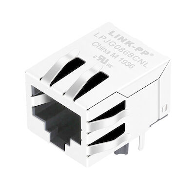 5-6605433-8 RJ45 Modular Jack Decouping Capacitor With Leds LPJG0806GENL