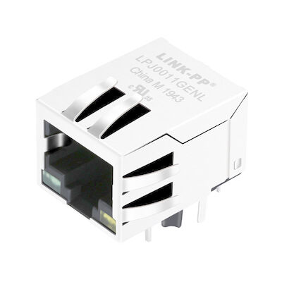 MIC24013-5204T-LF3 Connector Rj45 LPJ0011GENL 10/100Base-T 8P8C PCB Jack