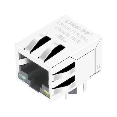 LPJ4011ABNL Cross MIC24013-5104T-LF3 10/100Mbps Rj45 With LED 74990112121