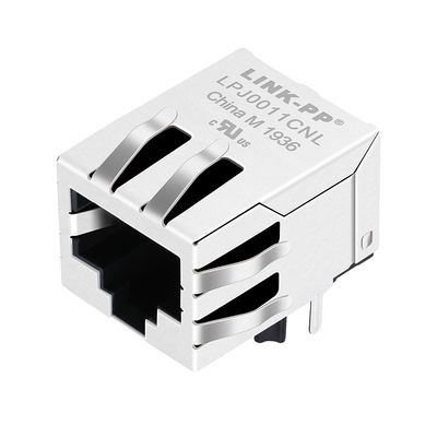 RB1-105B8K1A Magnetic RJ45 Jack 10/100Base-T Tab-down PCB Jack