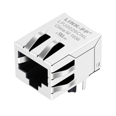 J0026D11 RJ45 Network Connector 100 Base-T 8p8c Tab Down network cable jack