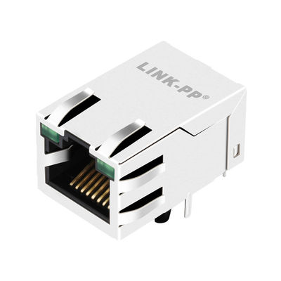 SI-50162-F Tab Up Green Leds 100 Bset-T 1 Port RJ45 Registered Jack LPJ1026AWNL