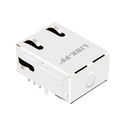 10G Base-T Tab Up 1 Port Magnetic RJ45 Jack G15-111T-076C