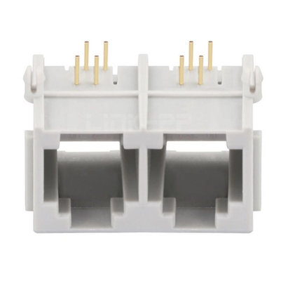 E5362-00A512-L 1x2 Port Rj11 Jack Connector Without Integrated Magnetics