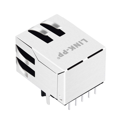1x1 Port Tab Down 10/100 Base-T Magnetic RJ45 Jack Without Led JXR0-0001NLT