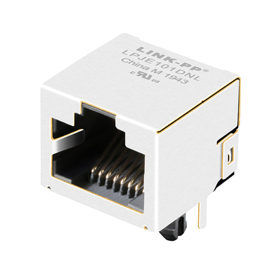 E5J88-00LJG2-L 1X1 Port RJ45 Modular Jack Tab Up Side Entry Shielded Without Led