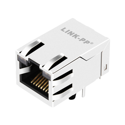 08B0-1B1T-06-F 100 BASE-T Magnetic RJ45 Jack 1X1 Port Tab Up GO/GO LEDs