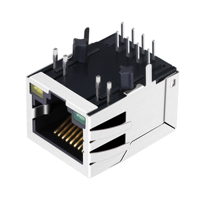 ARJM11A3-009-AB-ER2 100 BASE-T Single Port RJ45 Magnetics Jack Tab Down With G/Y Led