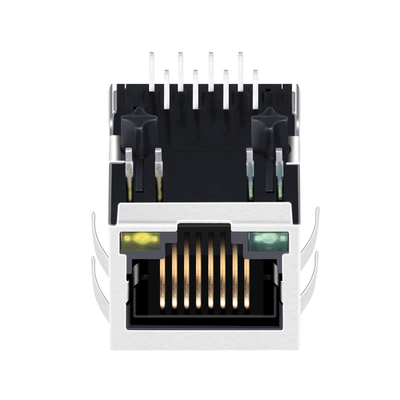 ARJM11A1-009-AB-EW2 100 BASE-T 8P8C Single Port RJ45 Magnetic Connector Tab Down
