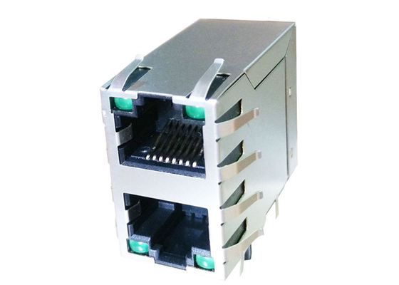 2x1 Port 10/100M Stacked RJ45´s With Separated CT With LEDs ARJM21A1 ...